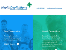 Tablet Screenshot of healthdeafinitions.org
